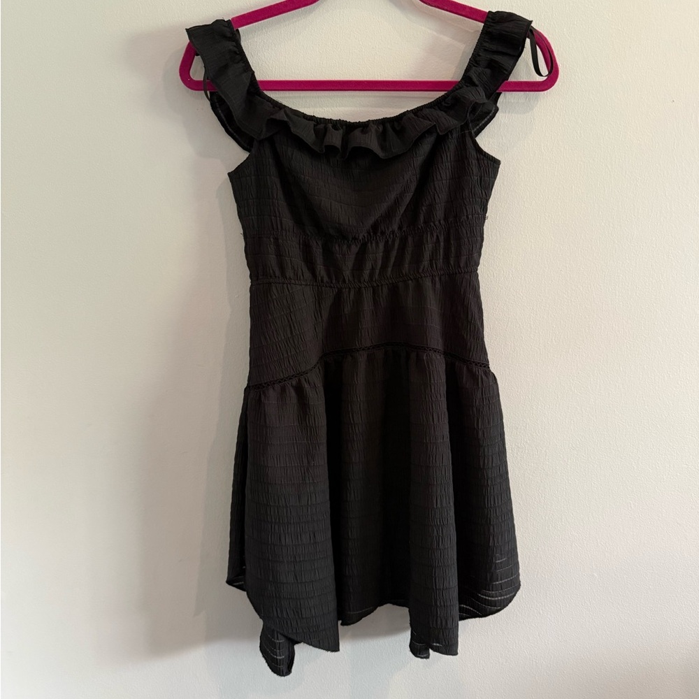 Wild Fable Black Ruffle Dress